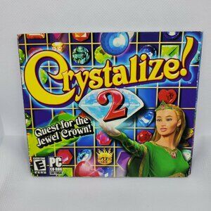 Video Game PC Crystalize 2 Quest for the Jewel Crown No Scratches Clean